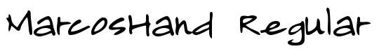 MarcosHand Regular - Download Thousands of Free Fonts at FontZone.net