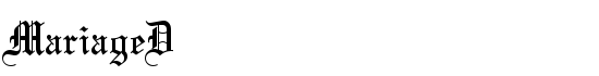 MariageD - Download Thousands of Free Fonts at FontZone.net