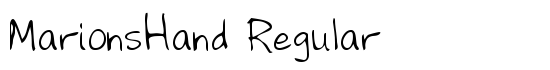 MarionsHand Regular - Download Thousands of Free Fonts at FontZone.net