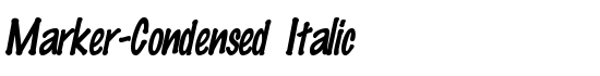 Marker-Condensed Italic - Download Thousands of Free Fonts at FontZone.net