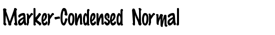 Marker-Condensed Normal - Download Thousands of Free Fonts at FontZone.net