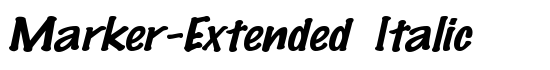 Marker-Extended Italic - Download Thousands of Free Fonts at FontZone.net