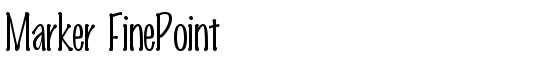 Marker FinePoint - Download Thousands of Free Fonts at FontZone.net