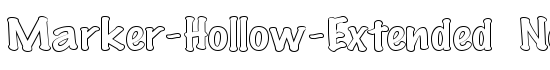 Marker-Hollow-Extended Normal - Download Thousands of Free Fonts at FontZone.net