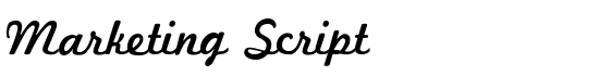 Marketing Script - Download Thousands of Free Fonts at FontZone.net