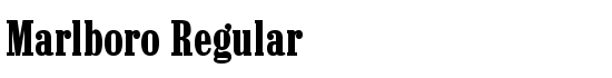 Marlboro Regular - Download Thousands of Free Fonts at FontZone.net