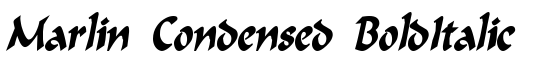 Marlin Condensed BoldItalic - Download Thousands of Free Fonts at FontZone.net