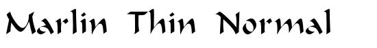 Marlin Thin Normal - Download Thousands of Free Fonts at FontZone.net