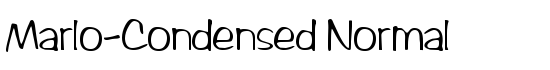 Marlo-Condensed Normal - Download Thousands of Free Fonts at FontZone.net