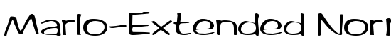 Marlo-Extended Normal - Download Thousands of Free Fonts at FontZone.net