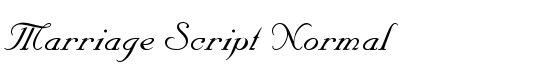 Marriage Script Normal - Download Thousands of Free Fonts at FontZone.net