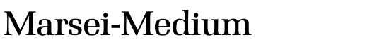Marsei-Medium - Download Thousands of Free Fonts at FontZone.net