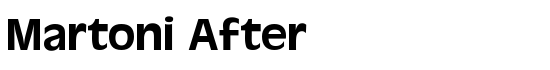 Martoni After - Download Thousands of Free Fonts at FontZone.net