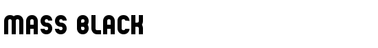 Mass Black - Download Thousands of Free Fonts at FontZone.net