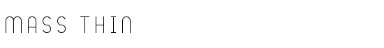 Mass Thin - Download Thousands of Free Fonts at FontZone.net