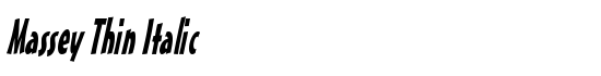 Massey Thin Italic - Download Thousands of Free Fonts at FontZone.net
