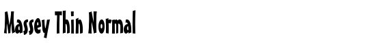 Massey Thin Normal - Download Thousands of Free Fonts at FontZone.net