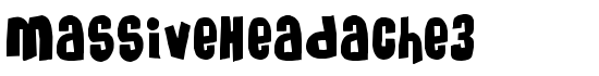 MassiveHeadache3 - Download Thousands of Free Fonts at FontZone.net
