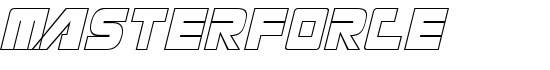 Masterforce - Download Thousands of Free Fonts at FontZone.net
