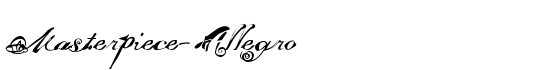 Masterpiece-Allegro - Download Thousands of Free Fonts at FontZone.net