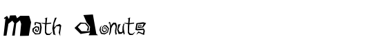 Math Donuts - Download Thousands of Free Fonts at FontZone.net