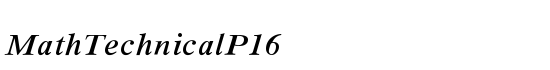 MathTechnicalP16 - Download Thousands of Free Fonts at FontZone.net