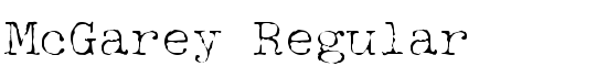 McGarey Regular - Download Thousands of Free Fonts at FontZone.net