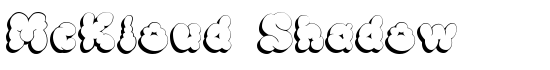 McKloud Shadow - Download Thousands of Free Fonts at FontZone.net