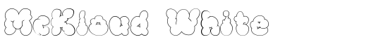 McKloud White - Download Thousands of Free Fonts at FontZone.net