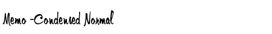 Memo-Condensed Normal - Download Thousands of Free Fonts at FontZone.net