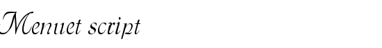 Menuet script - Download Thousands of Free Fonts at FontZone.net