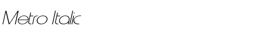 Metro Italic - Download Thousands of Free Fonts at FontZone.net