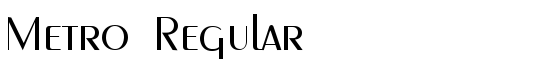 Metro Regular - Download Thousands of Free Fonts at FontZone.net