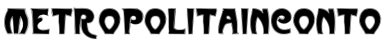 MetropolitainContour - Download Thousands of Free Fonts at FontZone.net