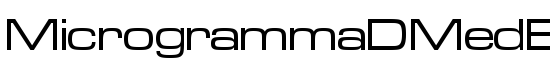 MicrogrammaDMedExt - Download Thousands of Free Fonts at FontZone.net