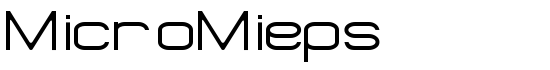 MicroMieps - Download Thousands of Free Fonts at FontZone.net