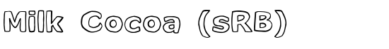 Milk Cocoa (sRB) - Download Thousands of Free Fonts at FontZone.net