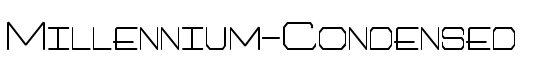 Millennium-Condensed - Download Thousands of Free Fonts at FontZone.net