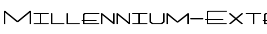 Millennium-Extended Bold - Download Thousands of Free Fonts at FontZone.net