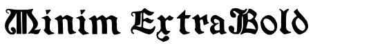 Minim ExtraBold - Download Thousands of Free Fonts at FontZone.net