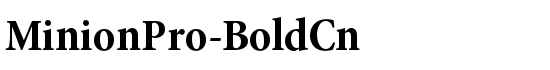 MinionPro-BoldCn - Download Thousands of Free Fonts at FontZone.net