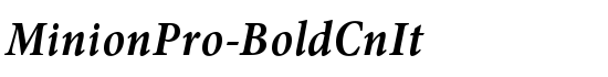 MinionPro-BoldCnIt - Download Thousands of Free Fonts at FontZone.net