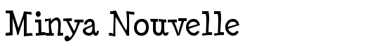 Minya Nouvelle - Download Thousands of Free Fonts at FontZone.net