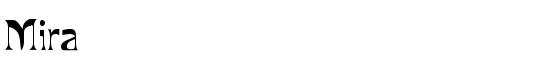 Mira - Download Thousands of Free Fonts at FontZone.net