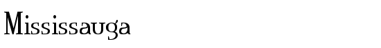 Mississauga - Download Thousands of Free Fonts at FontZone.net