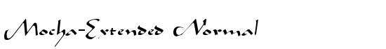 Mocha-Extended Normal - Download Thousands of Free Fonts at FontZone.net