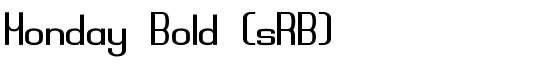 Monday Bold (sRB) - Download Thousands of Free Fonts at FontZone.net