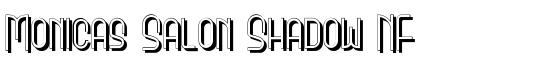 Monicas Salon Shadow NF - Download Thousands of Free Fonts at FontZone.net