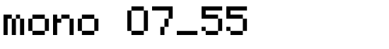 mono 07_55 - Download Thousands of Free Fonts at FontZone.net