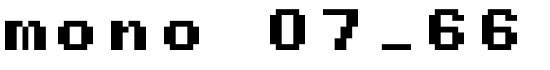 mono 07_66 - Download Thousands of Free Fonts at FontZone.net